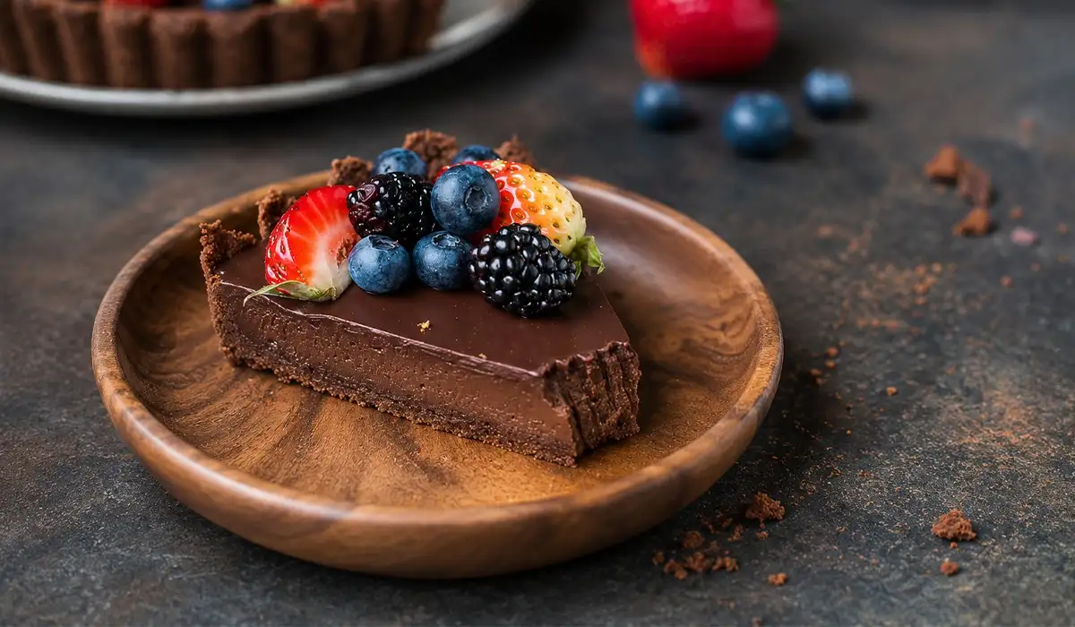 SATO: Hazelnut Dark Chocolate Tart
