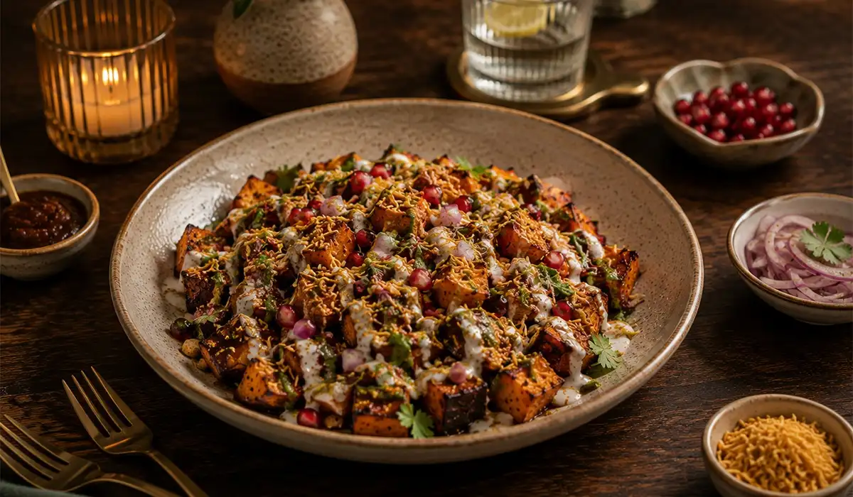 Varq, Palm Jumeirah - burnt sweet potato chaat