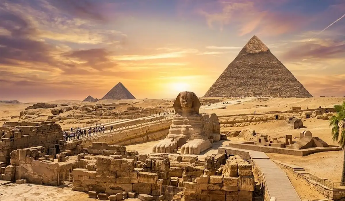 Cairo, Egypt: the Pyramids, properly