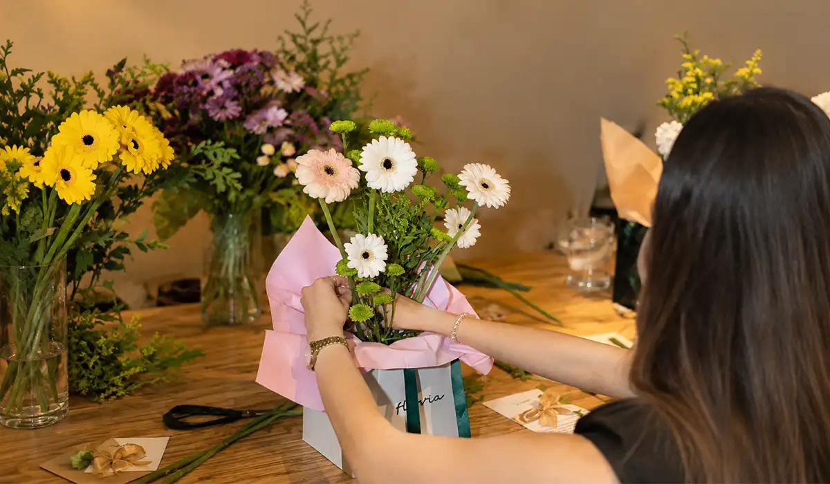 Flovia flower-arranging workshop