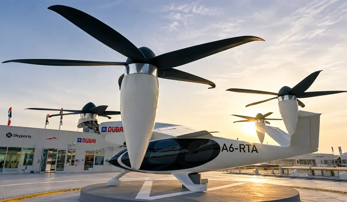 The world's first flying taxi hub